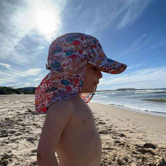 Submarine Kids Legionnaires Flap Hat - Flapper Head