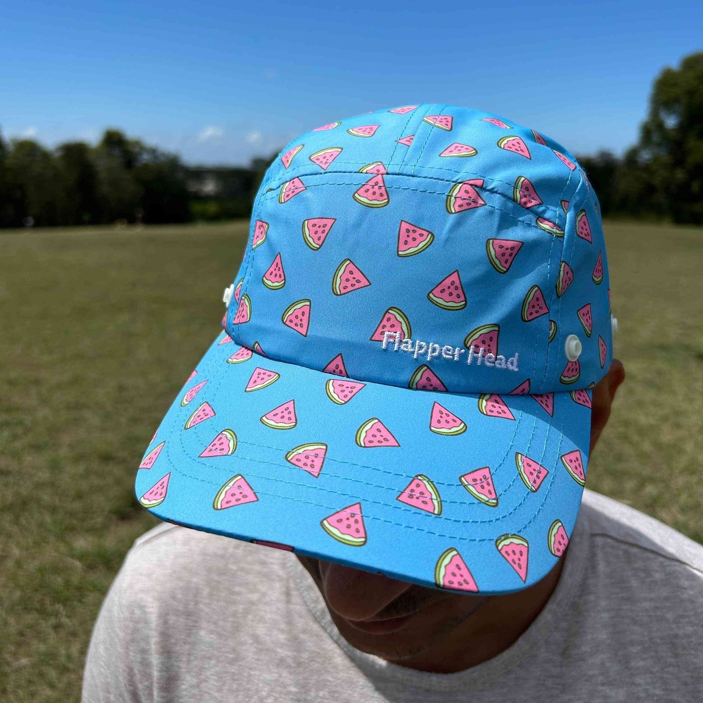 Watermelon Adult Legionnaires Flap Hat *NEW* - Flapper Head